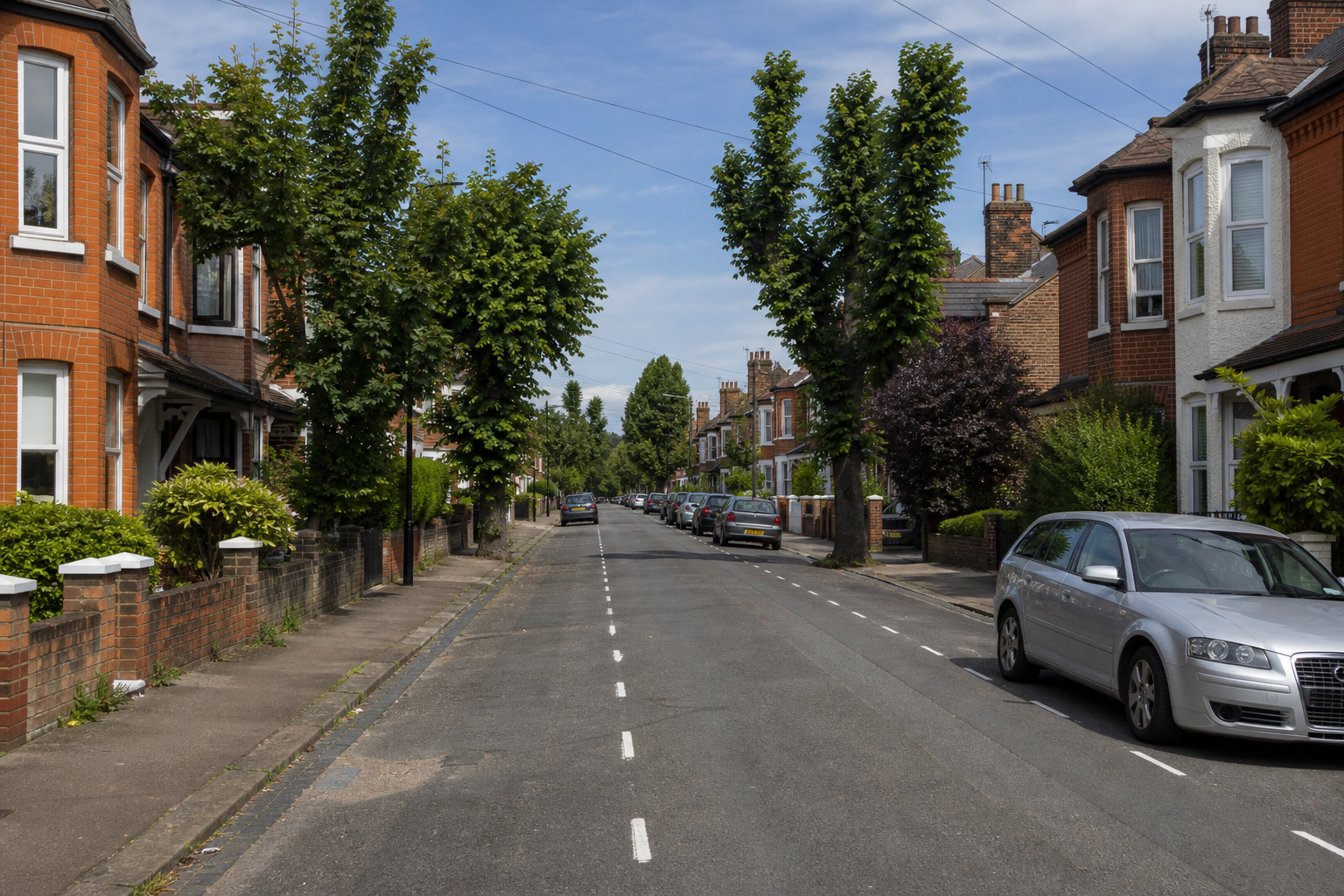 Residential street in kidderminster