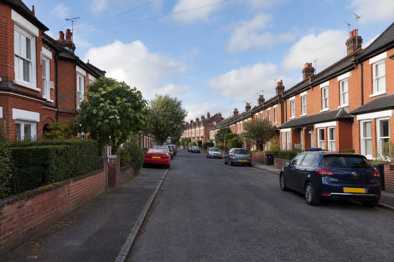Residential street in kidderminster