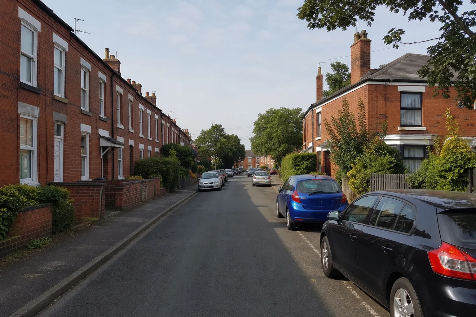 Residential street in kidderminster