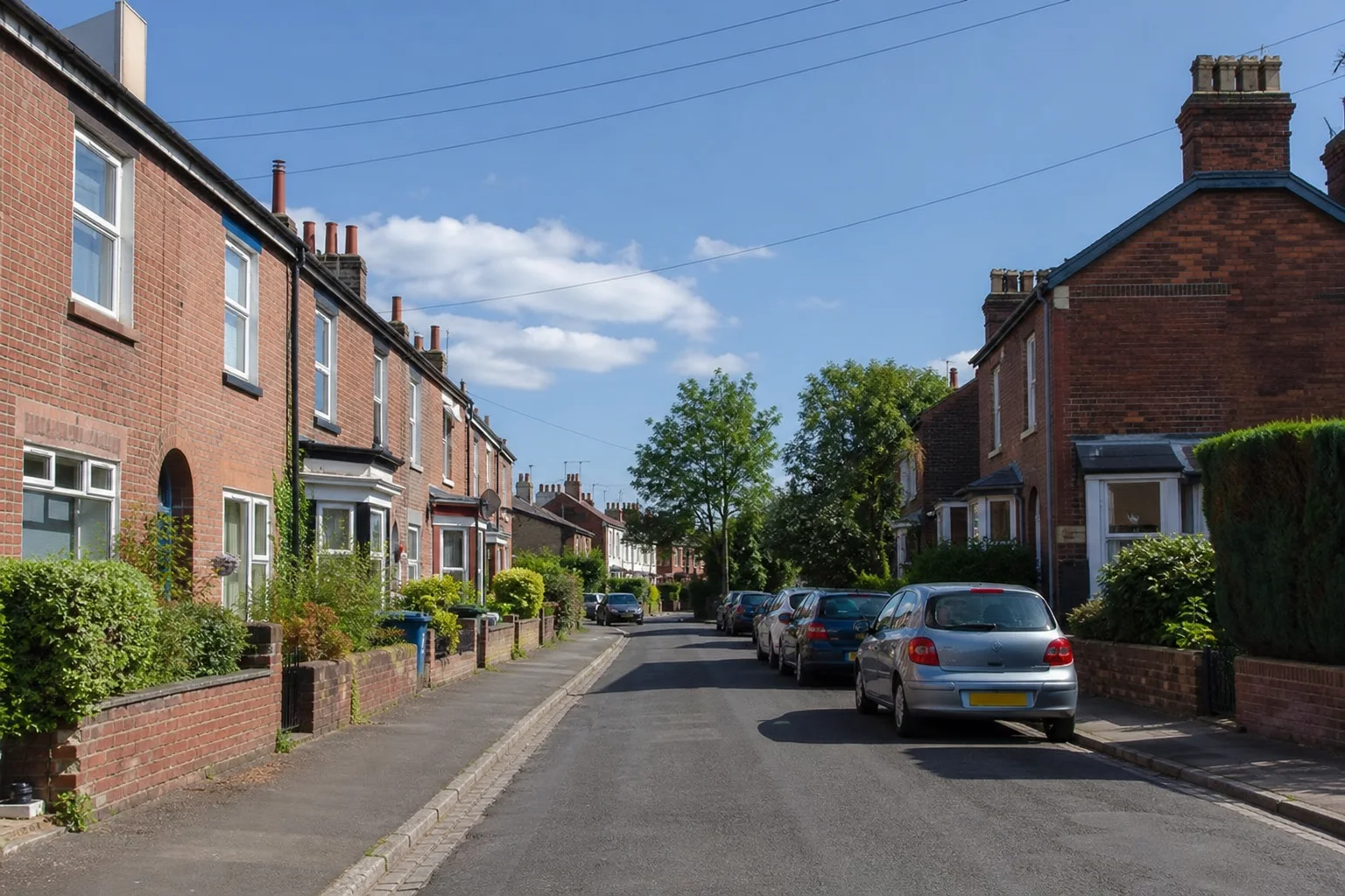 Residential street in kidderminster