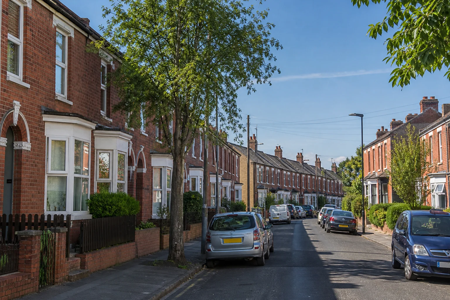 Residential street in kidderminster